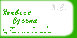 norbert czerna business card